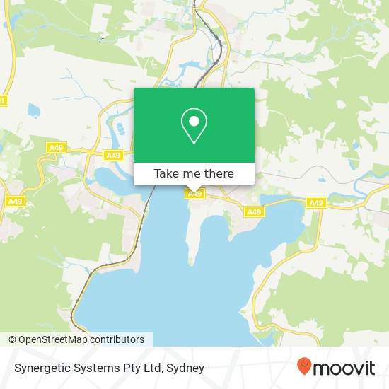 Synergetic Systems Pty Ltd map