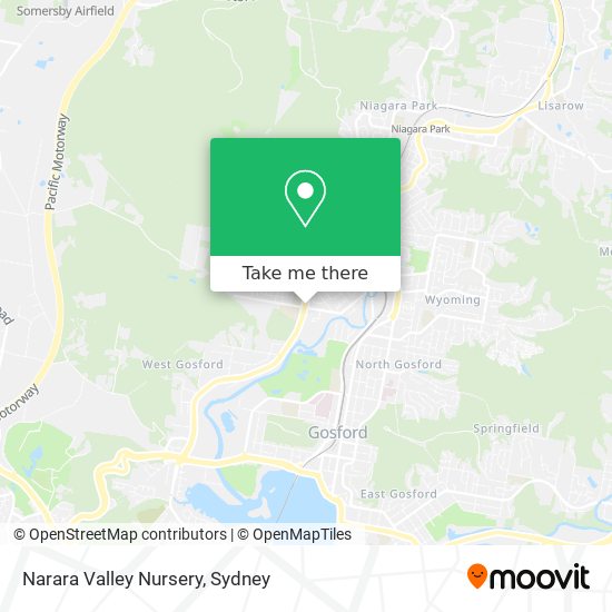 Narara Valley Nursery map