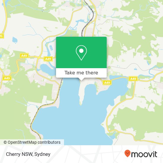 Mapa Cherry NSW