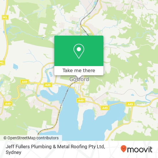 Mapa Jeff Fullers Plumbing & Metal Roofing Pty Ltd