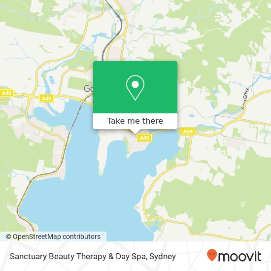 Mapa Sanctuary Beauty Therapy & Day Spa