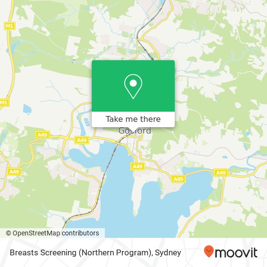 Breasts Screening (Northern Program) map