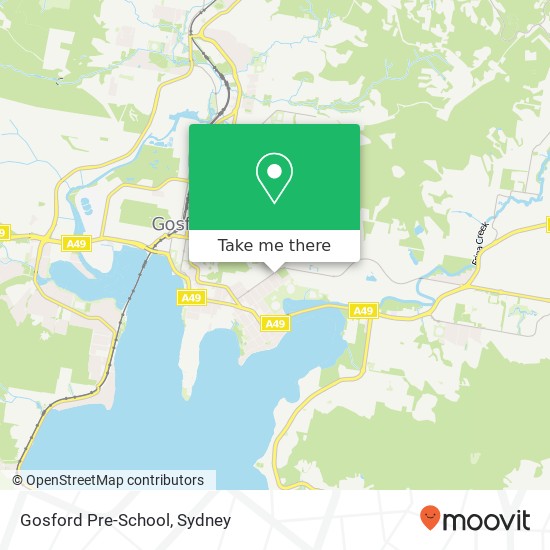 Gosford Pre-School map