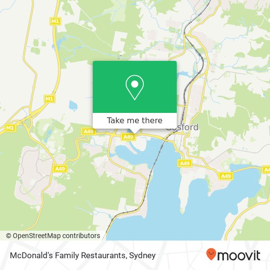 McDonald's Family Restaurants map