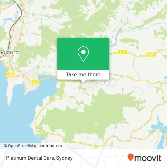 Mapa Platinum Dental Care