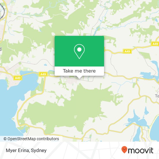 Myer Erina map