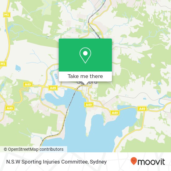 Mapa N.S.W Sporting Injuries Committee