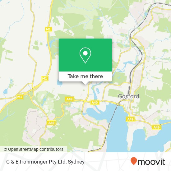 C & E Ironmonger Pty Ltd map