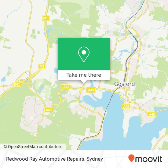 Redwood Ray Automotive Repairs map