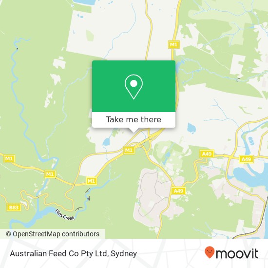 Mapa Australian Feed Co Pty Ltd