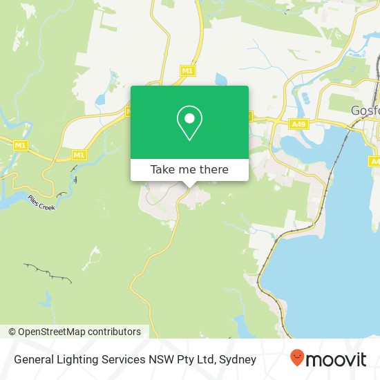 General Lighting Services NSW Pty Ltd map