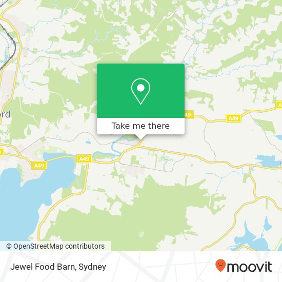 Jewel Food Barn map