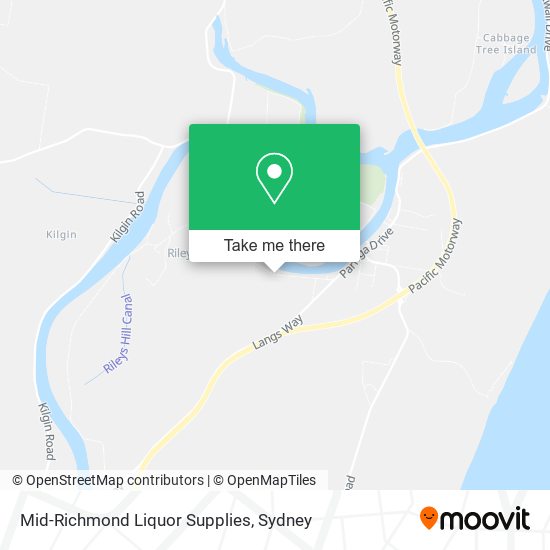 Mid-Richmond Liquor Supplies map