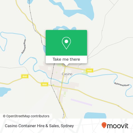 Casino Container Hire & Sales map