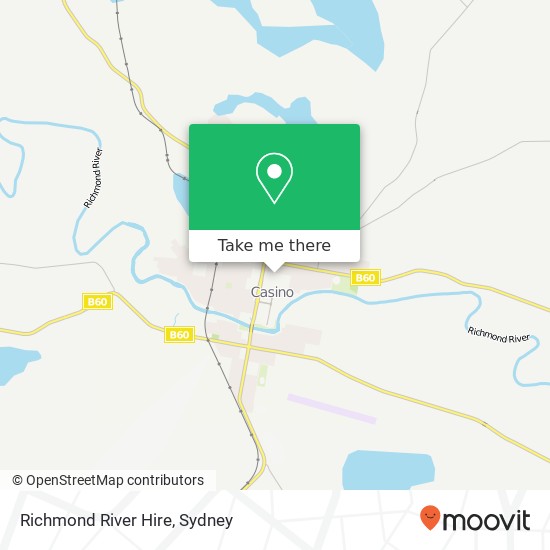 Richmond River Hire map
