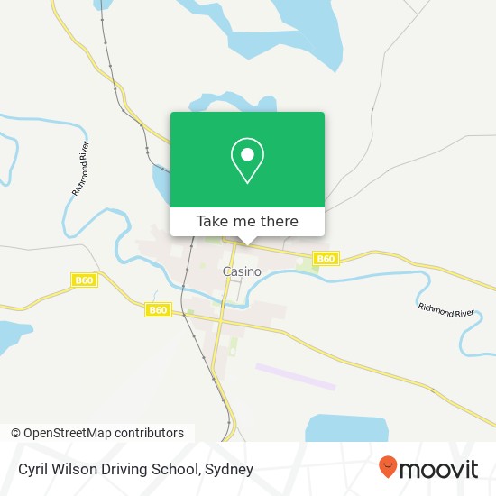 Cyril Wilson Driving School map