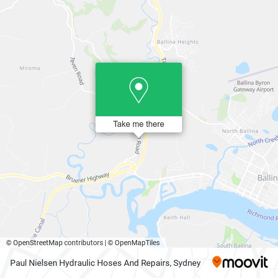 Paul Nielsen Hydraulic Hoses And Repairs map