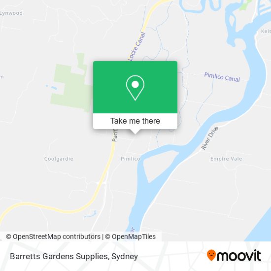 Barretts Gardens Supplies map