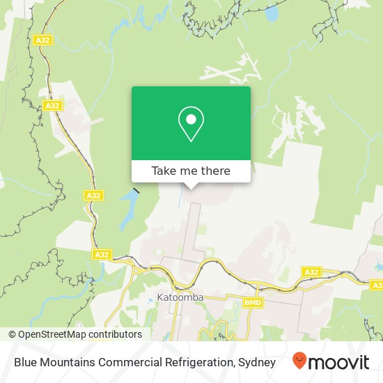 Blue Mountains Commercial Refrigeration map