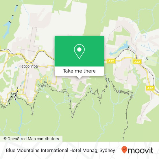 Mapa Blue Mountains International Hotel Manag