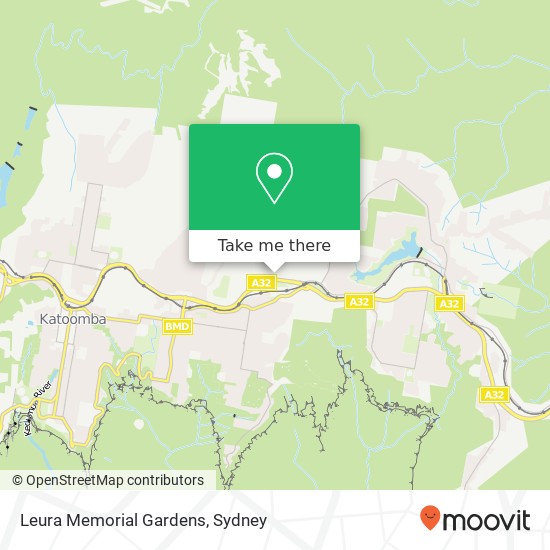 Mapa Leura Memorial Gardens