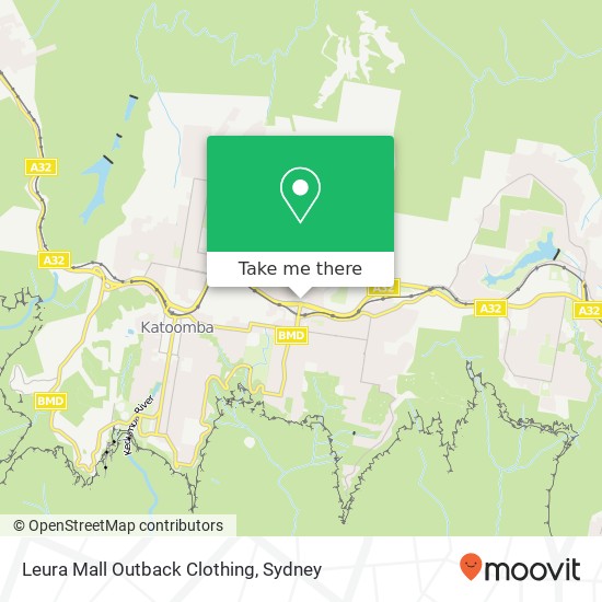 Leura Mall Outback Clothing map