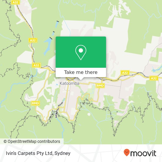 Ivin's Carpets Pty Ltd map