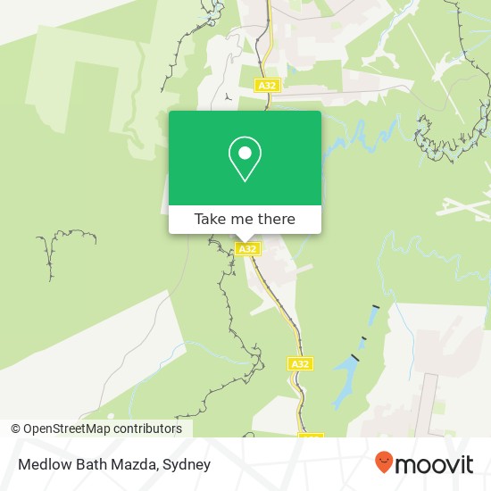 Medlow Bath Mazda map