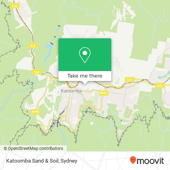 Katoomba Sand & Soil map