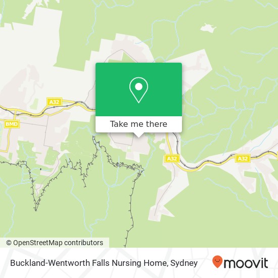 Mapa Buckland-Wentworth Falls Nursing Home