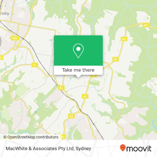 MacWhite & Associates Pty Ltd map