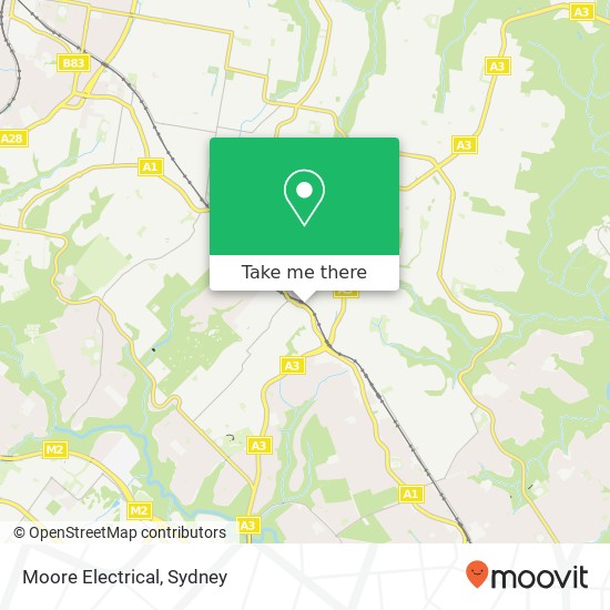 Moore Electrical map