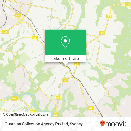 Guardian Collection Agency Pty Ltd map