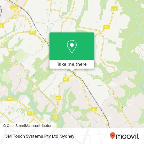 3M Touch Systems Pty Ltd map