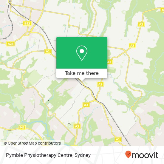 Mapa Pymble Physiotherapy Centre