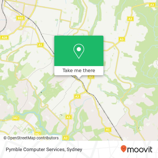 Pymble Computer Services map