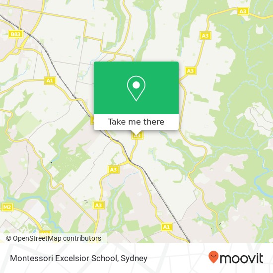 Montessori Excelsior School map