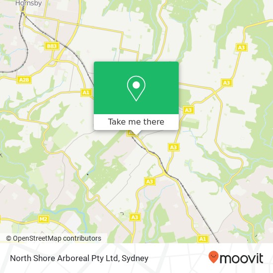 North Shore Arboreal Pty Ltd map