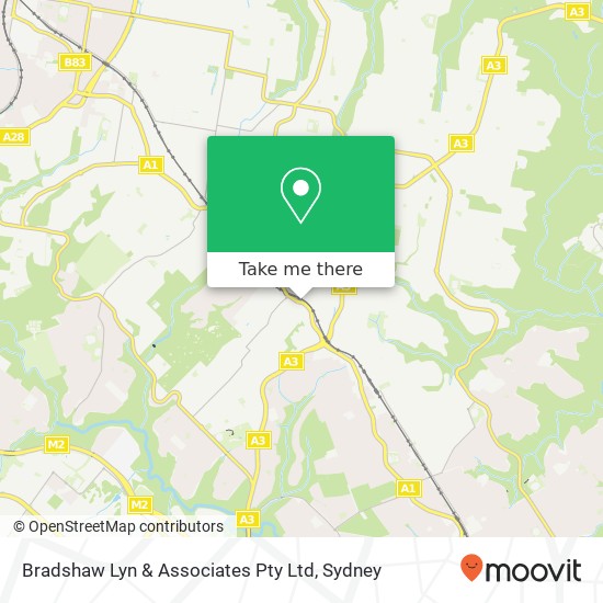 Bradshaw Lyn & Associates Pty Ltd map