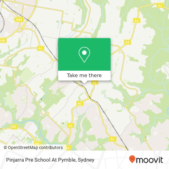 Pinjarra Pre School At Pymble map