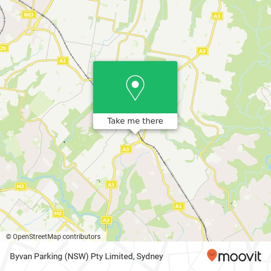 Byvan Parking (NSW) Pty Limited map