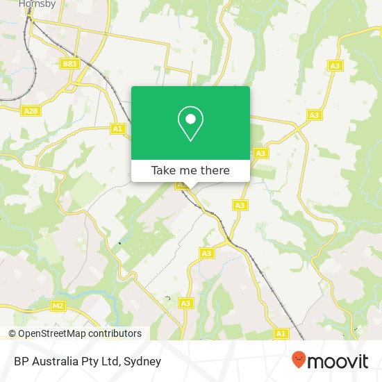 BP Australia Pty Ltd map