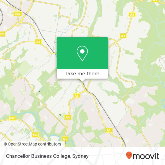 Chancellor Business College map