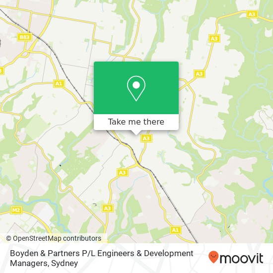 Boyden & Partners P / L Engineers & Development Managers map