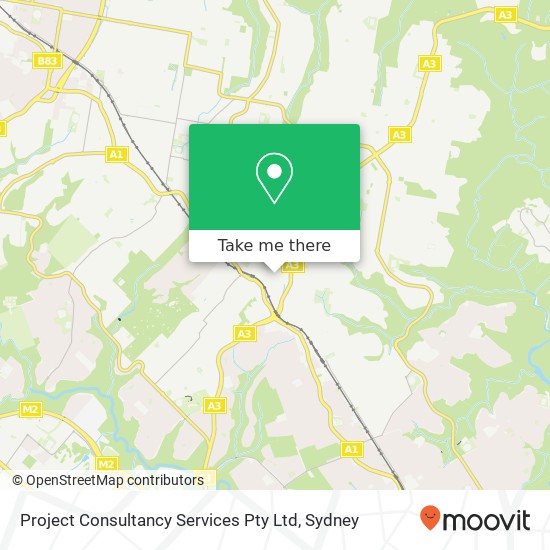 Project Consultancy Services Pty Ltd map