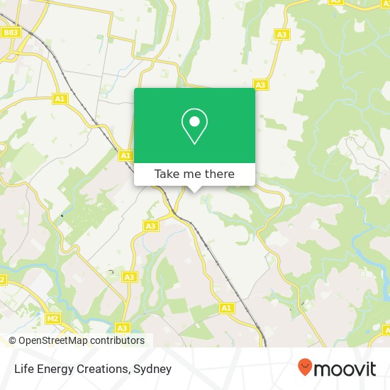 Life Energy Creations map