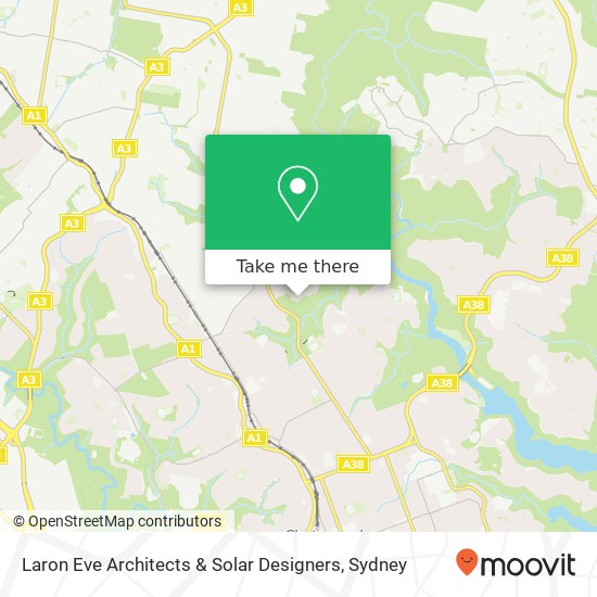Laron Eve Architects & Solar Designers map