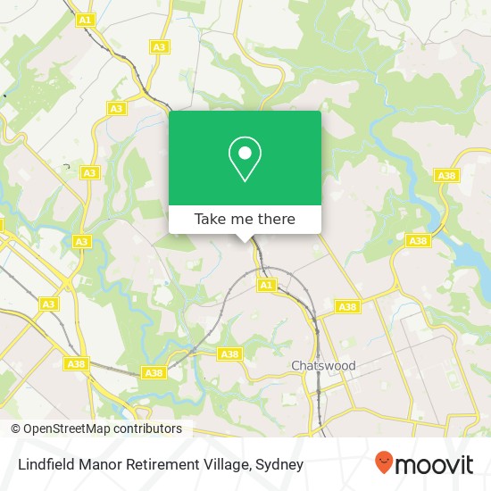 Lindfield Manor Retirement Village map