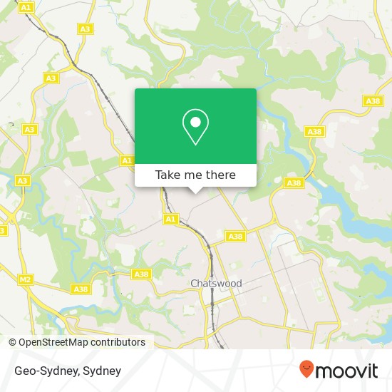 Mapa Geo-Sydney