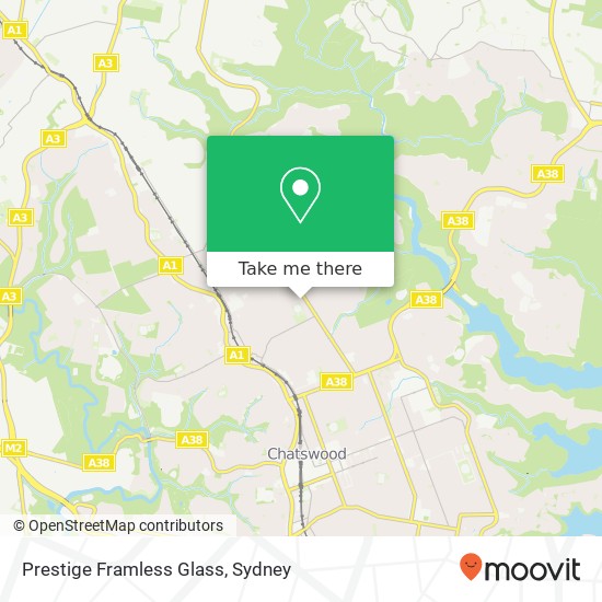 Mapa Prestige Framless Glass
